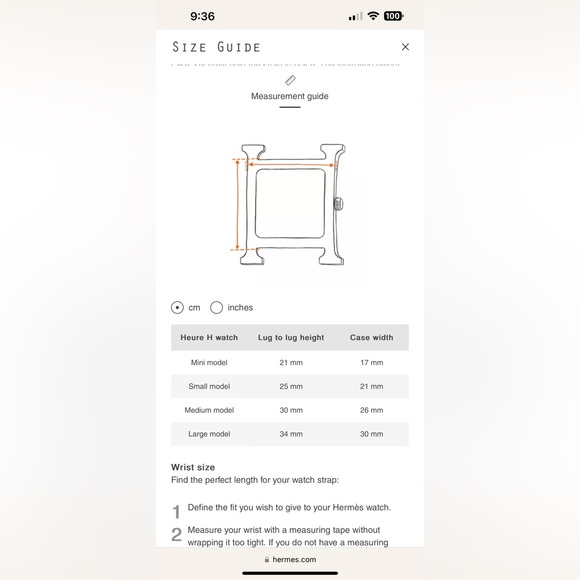 Hermes Heure H watch, 18k plated, small model 25mm. Current retail $5k+ - Picture 12 of 14
